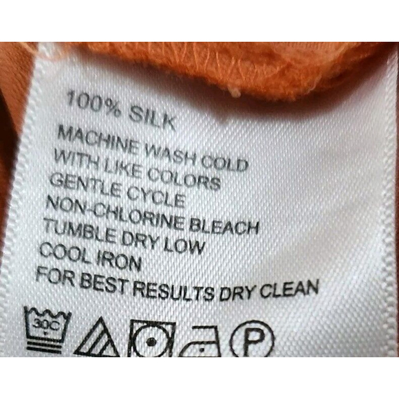 Tommy Bahama Mens 100% Silk Shirt Hawaiian Short Sleeves Floral Button Up *Flaw* - Picture 9 of 9